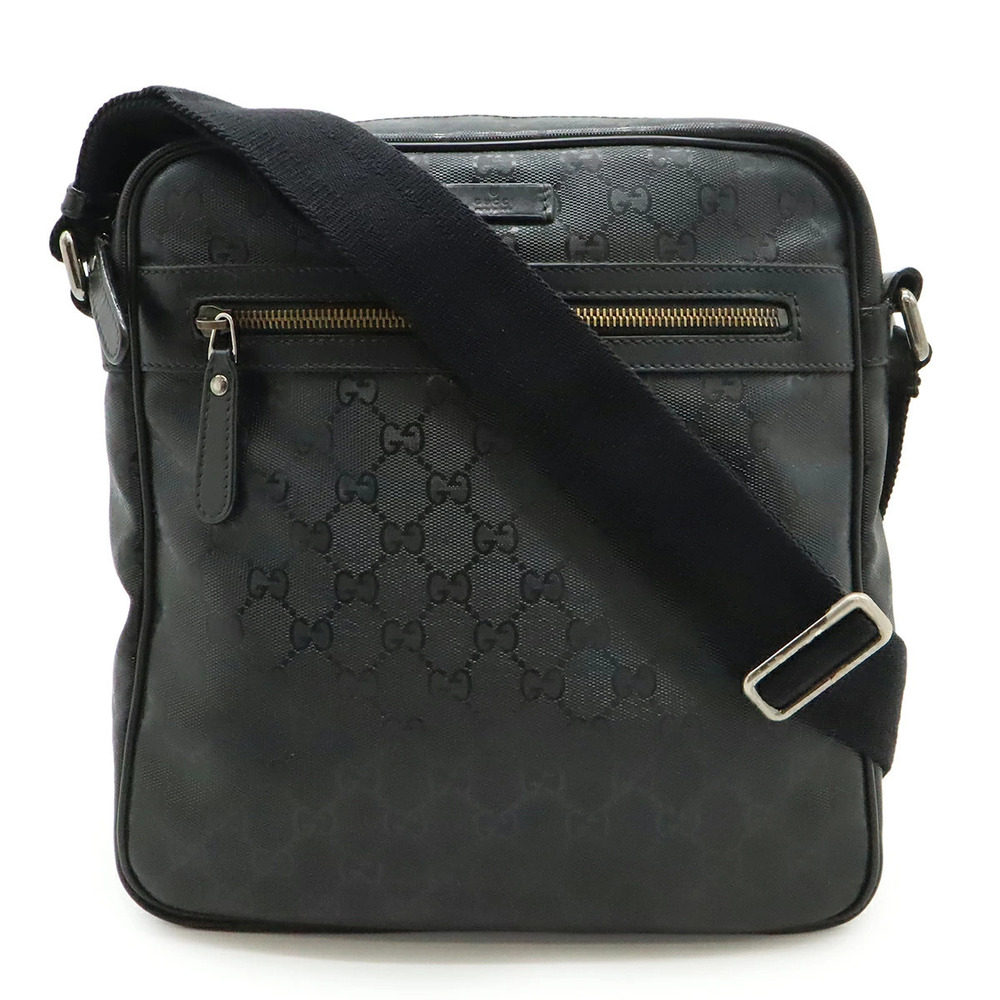 Gucci GG Imprime Crossbody Bag Leather Black